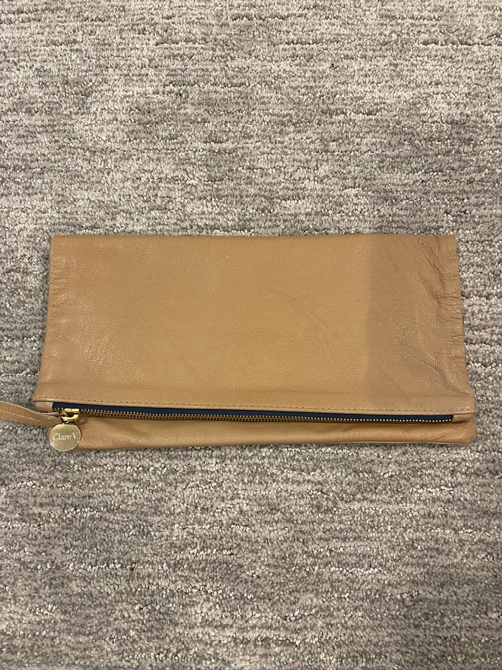 Clare V. Leather fold over clutch